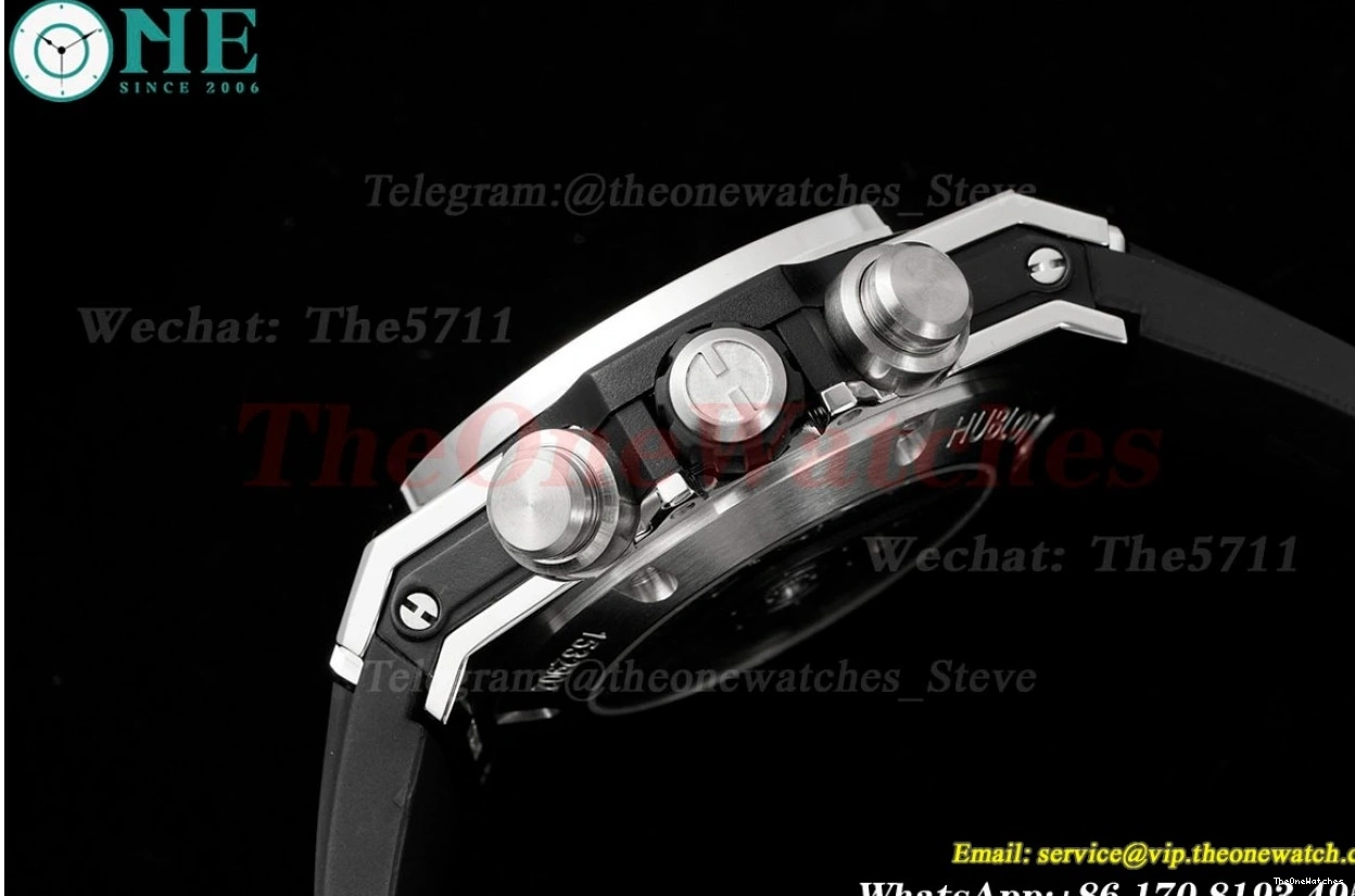 Diams Titanium Big Bang 44mm SS Diams Bezel BBF A1280 Rubber Unico 0421